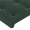 vidaXL Kopfteil mit Ohren Dunkelgr&uuml;n 183x16x118/128 cm Samt