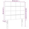 vidaXL Kopfteil Dunkelblau 80x5x118/128 cm Samt