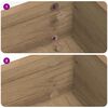 vidaXL Selbstklebende Schraubenabdeckung 12 pcs Artisan-Eiche