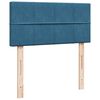 vidaXL Ottoman-Bett mit Matratze Dunkelblau 90x200 cm Samt