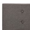 vidaXL Bettgestell Taupe Stoff 180 x 200 cm