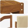 vidaXL Sofagarnituren 6 pcs Natur und Beige Massivholz Akazie
