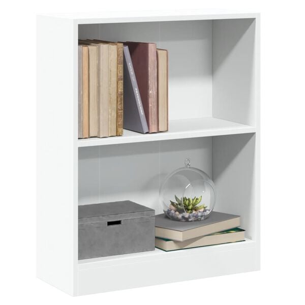 vidaXL Bücherregal Weiß 60x24x76 cm Holzwerkstoff