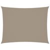 vidaXL Sonnensegel Oxford-Gewebe Rechteckig 5x6 m Taupe