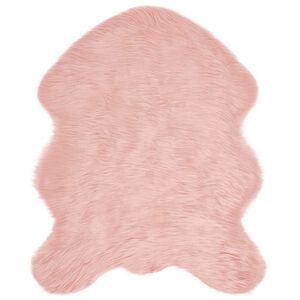 vidaXL Kunstschaffell Teppich Tafalla Rosa 50 x 80 cm Polyester