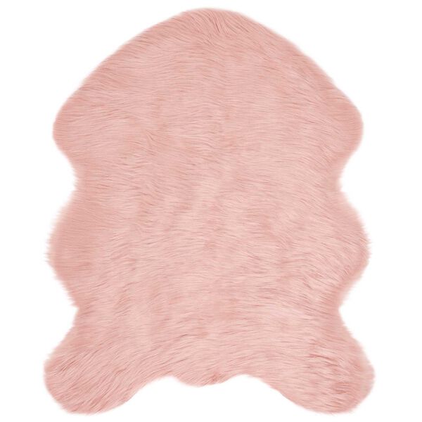 vidaXL Kunstschaffell Teppich Tafalla Rosa 50 x 80 cm Polyester
