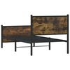 vidaXL Metallbett ohne Matratze R&auml;uchereiche 90x190 cm
