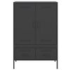 vidaXL Highboard Schwarz 68x39x101,5 cm Stahl