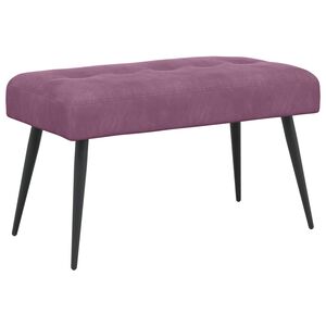 vidaXL Bank mit Knopfheftung Lila 80 x 40 x 46 cm Samt