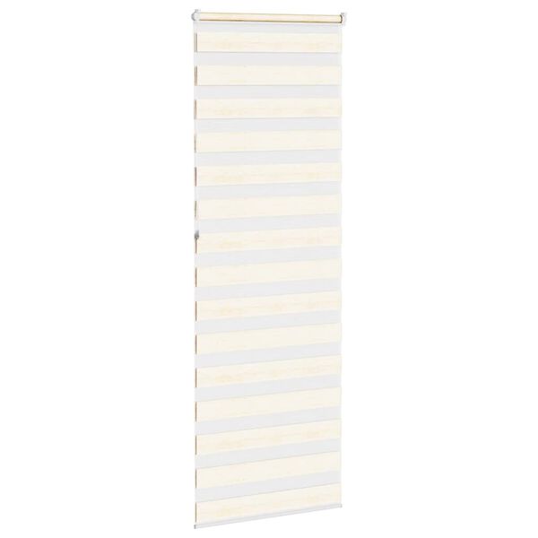 vidaXL Zebrarollo Marmorbeige 85x230 cm Stoffbreite 80,9 cm Polyester