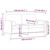vidaXL 2-Sitzer-Sofa mit Kissen Schwarz 140 cm Samt