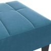 vidaXL Fu&szlig;hocker Blau 77x55x31 cm Samt