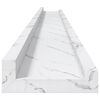 vidaXL Wandregal 4 pcs Wei&szlig; Marmor 115 x 9 x 3 cm Holzwerkstoff