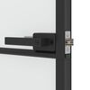 vidaXL Innent&uuml;r Schlank Schwarz 102,5x201,5 cm Hartglas & Aluminium