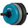 Avento Verstellbares Hantelset 20 kg Schwarz, Blau und Grau