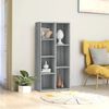 vidaXL B&uuml;cherschrank Grau Sonoma 50x25x106 cm