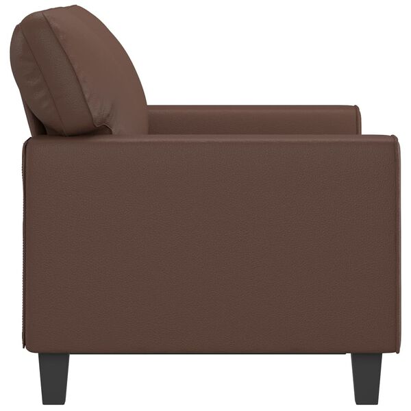vidaXL 2-Sitzer-Sofa Braun 120 cm Kunstleder