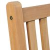 vidaXL Gartenst&uuml;hle 2 Stk. mit Beige Kissen Massivholz Teak