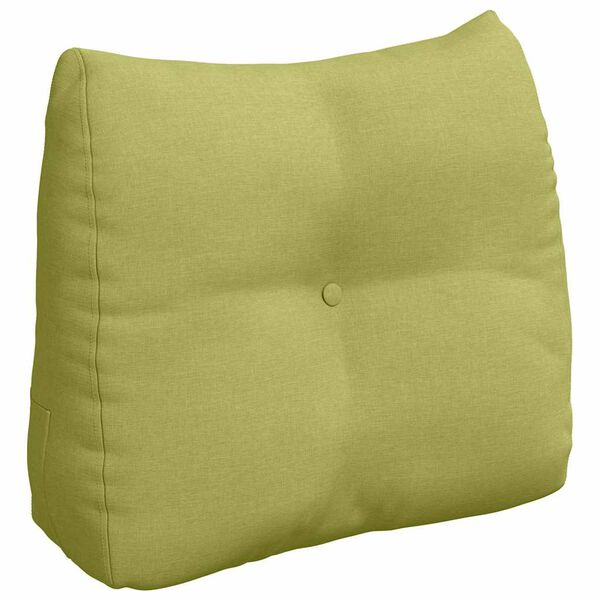 vidaXL R&uuml;cken Kissen Hellgr&uuml;n 60 x 24 x 50 cm Stoff