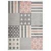 vidaXL Kinderteppich 120x170 cm Sternenmuster Rosa