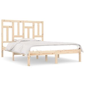 vidaXL Massivholzbett 120x190 cm