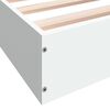 vidaXL Bettgestell ohne Matratze Wei&szlig; 180x200 cm Holzwerkstoff