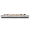 vidaXL Bettgestell mit LED Grau Sonoma 200x200 cm Holzwerkstoff