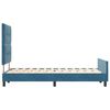 vidaXL Boxspringbett mit Kopfteil Dunkelblau 120 x 190 cm Samt