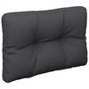 vidaXL Palettenkissen Schwarz 60x40x12 cm Stoff