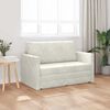 vidaXL Schlafsofa 110cm Creme Samt