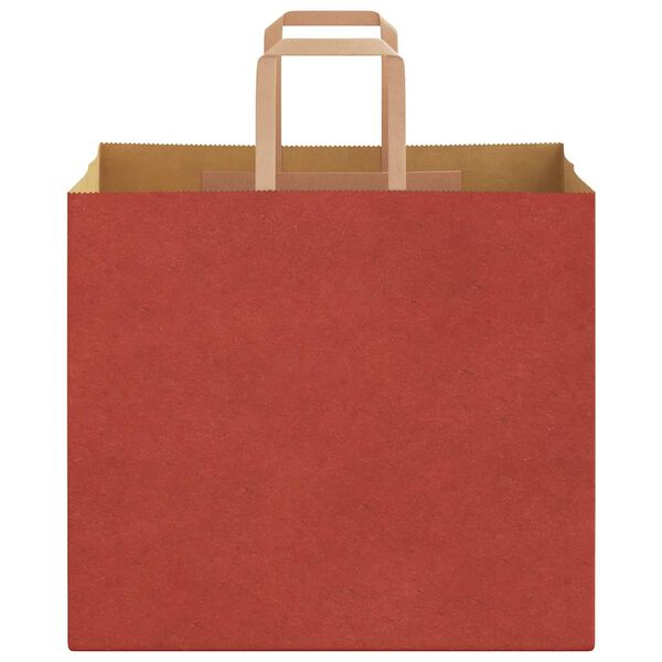 vidaXL Papiertragetaschen 50 Stk. mit Henkeln Rot 32x22x28 cm