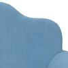 vidaXL Kindersofa 2-Sitzer Blau Weich Pl&uuml;sch