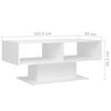 vidaXL Couchtisch Hochglanz-Wei&szlig; 103,5x50x44,5 cm Holzwerkstoff