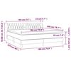 vidaXL Boxspringbett mit Matratze Dunkelgr&uuml;n 180x200 cm Samt