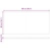 vidaXL Markise Manuell mit LEDs Braun 600x300 cm
