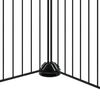 vidaXL 36-tlg. Haustierkäfig mit Tür Schwarz 35x35 cm Stahl