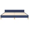 vidaXL Bettgestell ohne Matratze Blau 160x200 cm Stoff