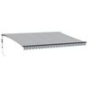 vidaXL Markise Automatisch Anthrazit und Wei&szlig; 500x350 cm