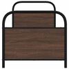 vidaXL Bettgestell ohne Matratze 75x190 cm Braun Eichen-Optik