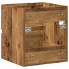 vidaXL Badezimmer-Waschbeckenschrank Altholz-Optik 41x38,5x45 cm Holzwerkstoff