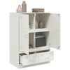 vidaXL Highboard Wei&szlig; 67x39x95 cm Stahl