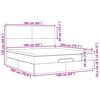 vidaXL Ottoman-Bett mit Matratzen Schwarz 160x200 cm Samt