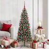 vidaXL K&uuml;nstlicher Weihnachtsbaum mit 150 LEDs mit St&auml;nder Gr&uuml;n 150 cm