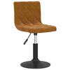 vidaXL Esszimmerstuhl Drehbar Braun Samt