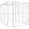 vidaXL Vogelk&auml;fig Anthrazit 210 x 304 x 213 cm Verzinkter Stahl
