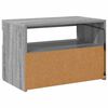 vidaXL TV-Schrank mit LED-Leuchten Grau Sonoma 60x35x40 cm