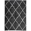 vidaXL Shaggy-Teppich PAMPLONA Hochflor Modern Schwarz Creme 200x280cm