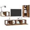 vidaXL TV-Schrankset mit Schubladen 4 pcs Altholz Holzwerkstoff