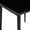 vidaXL 5-tlg. Garten-Essgruppe mit Kissen Schwarz Poly Rattan Glas