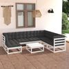 vidaXL 8-tlg. Garten-Lounge-Set mit Kissen Massivholz Kiefer